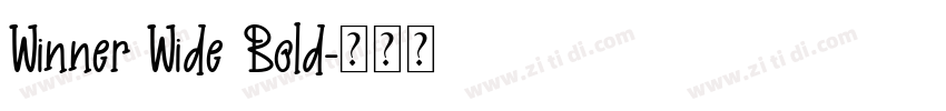 Winner Wide Bold字体转换